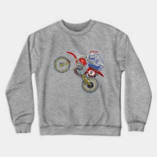 Vintage Motocross "Ride Red" Crewneck Sweatshirt